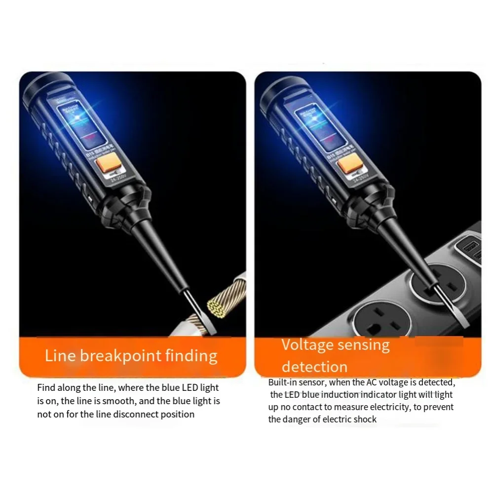 Функция самотесту ручка для обнаружения цепи электрическая с фонариком