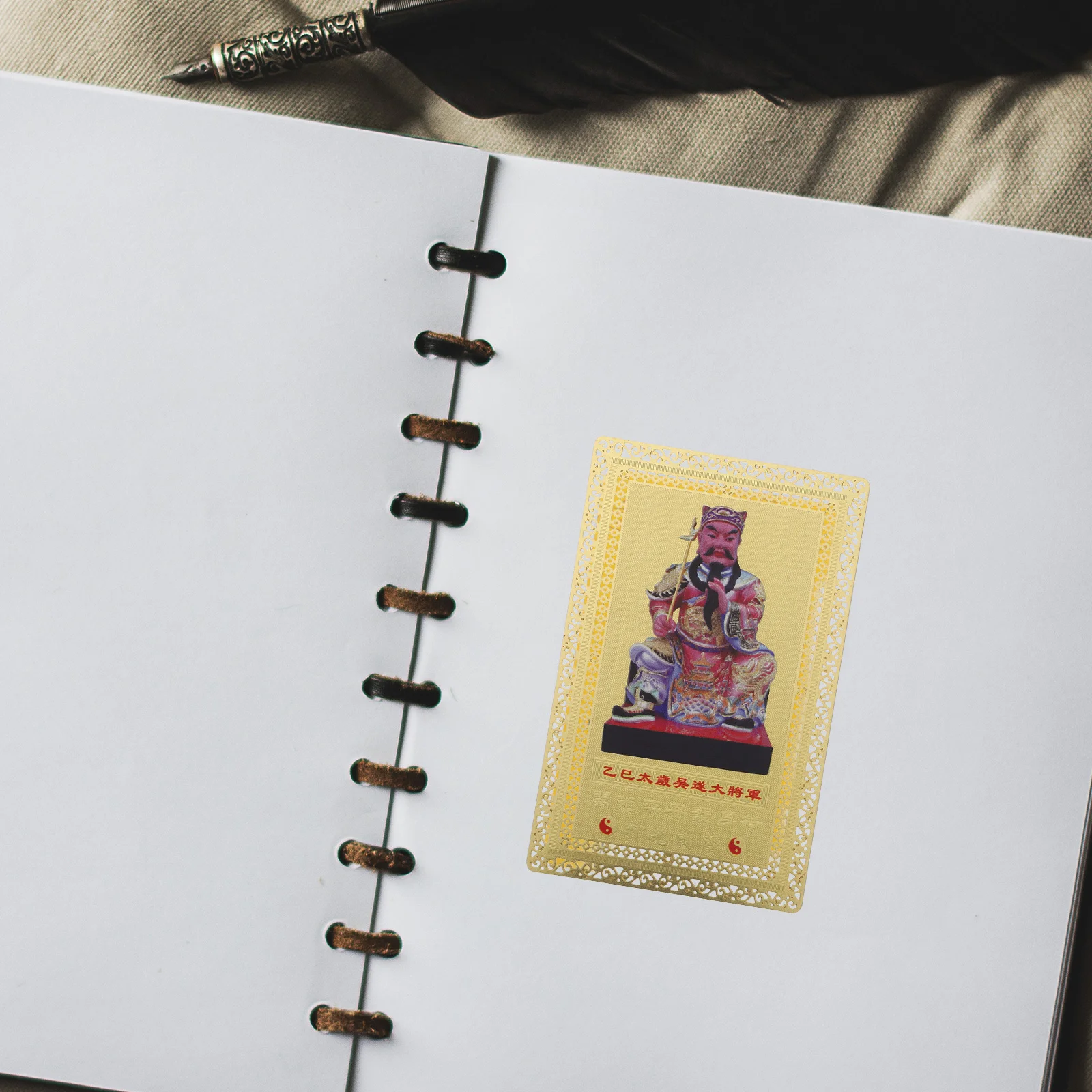 Общий Ву Суй Бронзовая карта Китайские подвески Талисманы удачи Дверь Стражи