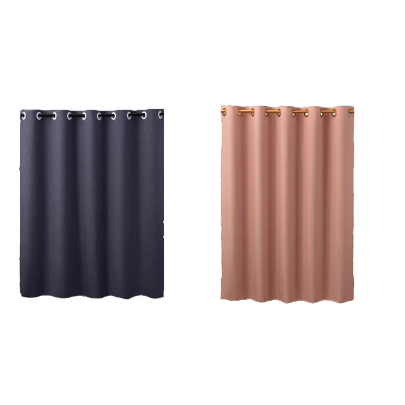 

Linen Waterproof And Proof Shower Curtain Thickened Anti-Mold Suit Free Perforated Partition Curtain
