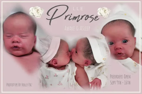 18-дюймовый новый комплект куклы Reborn Primrose Asleep/Awake Limited уже окрашенные комплекты с видимыми венами Muñeca Kit Reborn
