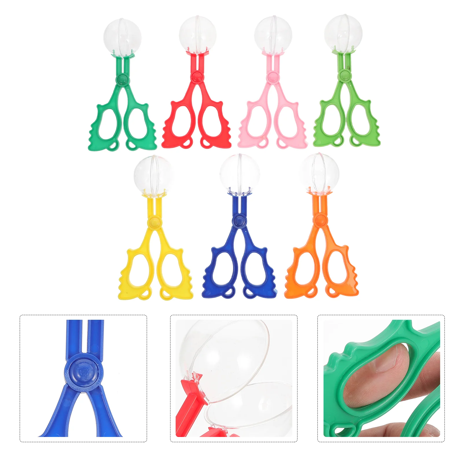 

7pcs Kid Outdoor Insect Scissors Kid Used Clamps Lovely Insect Catching Tool