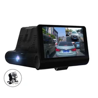2 lens car dvr recorder 4 inch 1080p hd with dual lens camera support rear view cam night vision g sensor video recorder dashcam