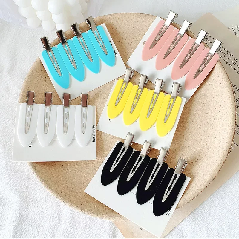 

NEW2023 No Bend Seamless Hair Clips Side Bangs Fix Fringe Barrette Makeup Washing Face Accessories Women Girls Styling Hairpins