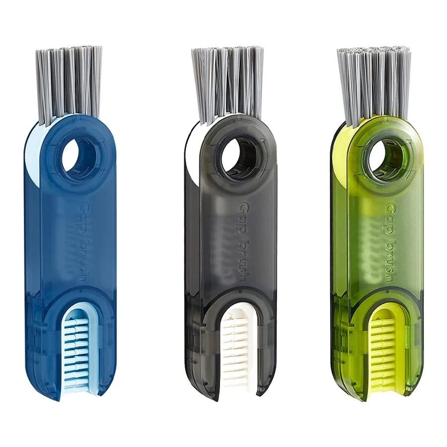 

3 in 1 Cup Lid Cleaning Brush Set Multi-Functional Insulation Cup Crevice Cleaning Tools Mini Silicone Bottle Cup-Holder Clean