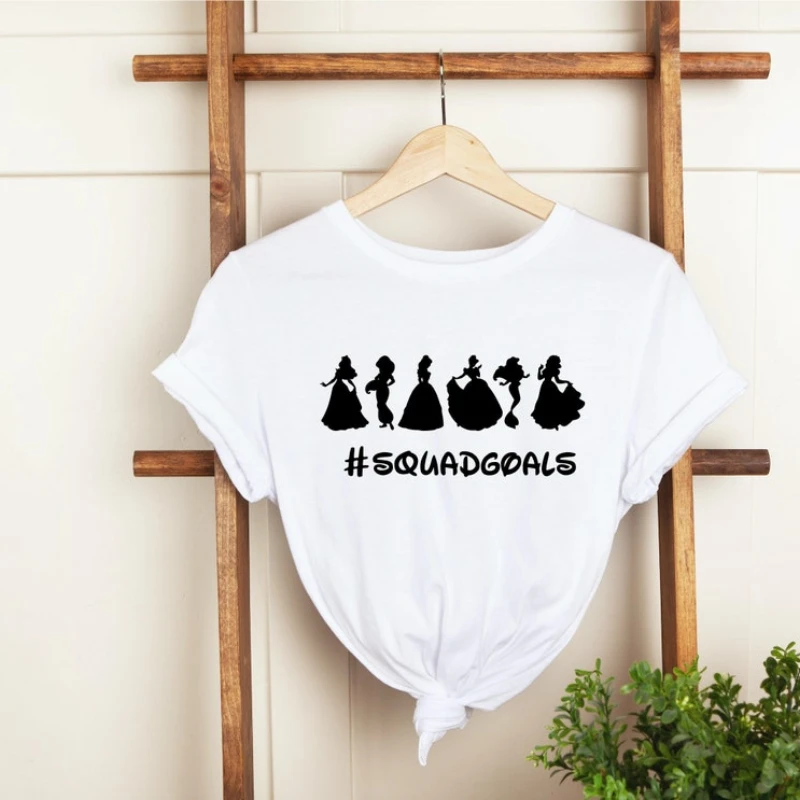 

Squad Goals T-Shirt, Disney Princess Tee, Cute Shirt, Gift for Her, Personalized Shirt, Disney Trip Tee, shirts for women