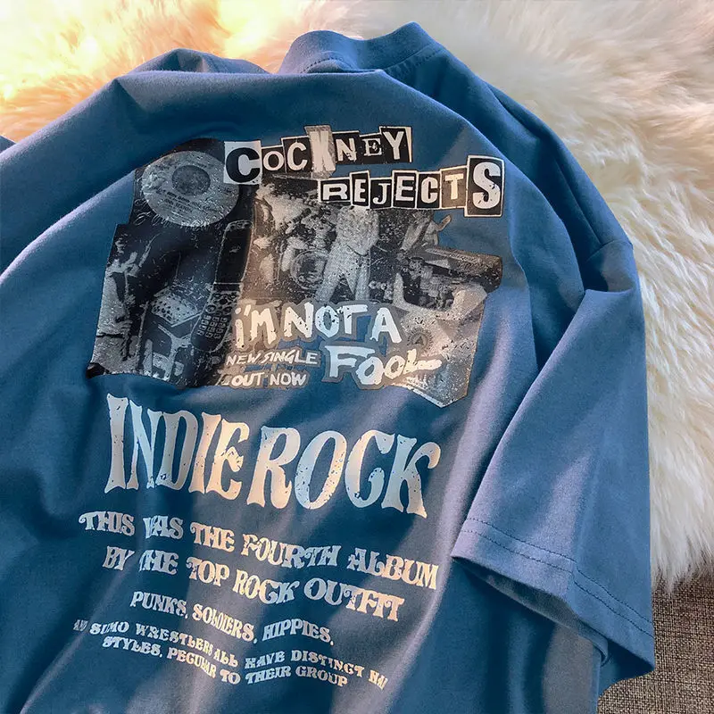 

Summer High-grade Couple Clothes Japanese Cotton Short Sleeved T-shirt Trend Is Loose and Simple Harajuku Style Jacket Harajuku