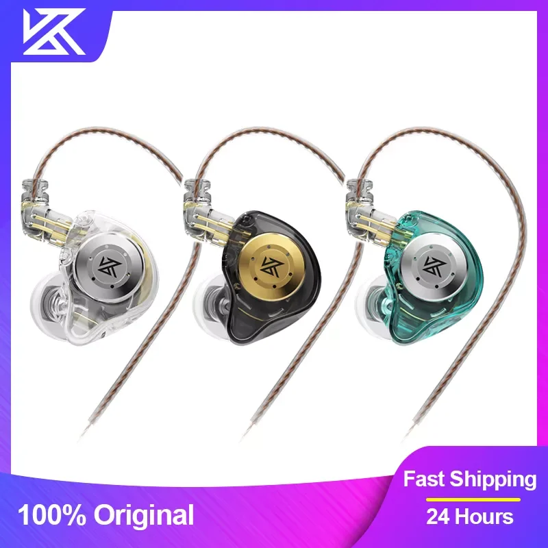 

KZ EDX Pro Earphones Dynamic In Ear Monitor HiFi Wired Headphones Bass Stereo Game Music Earplugs Noice Cancelling Headset