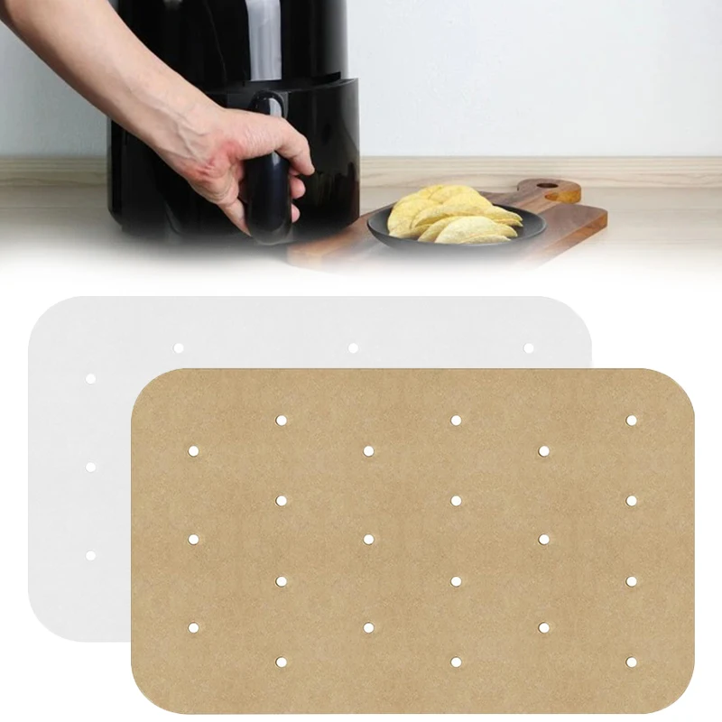 

100 шт. прямоугольная воздушная фритюрница, промокающая бумага, антипригарная кухонная бумага, пергамент, силиконовая бумага, кухонная бумаг...