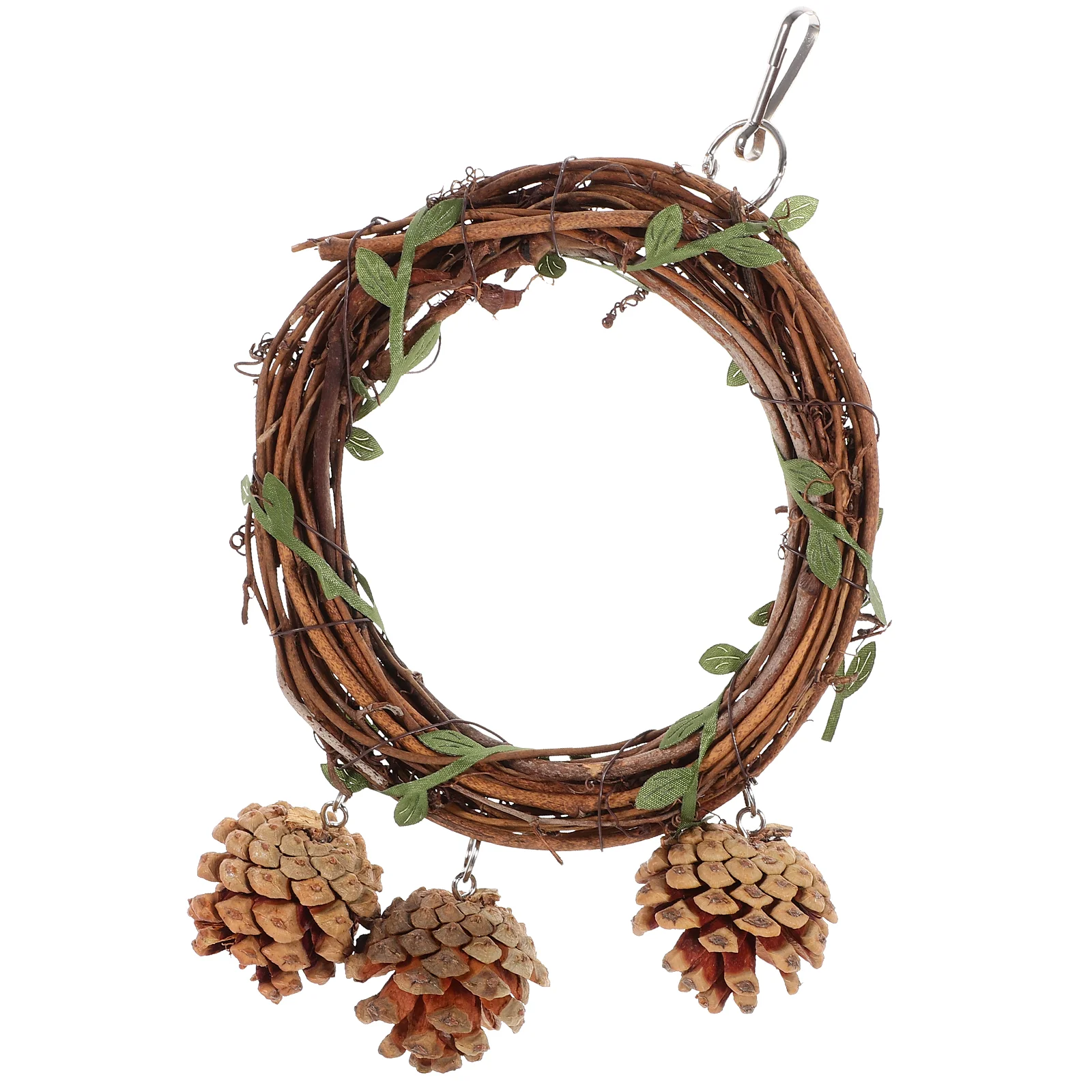 

Wooden Bird Swing Parrot Cage Toy Standing The Perch Training Supplies Parakeet