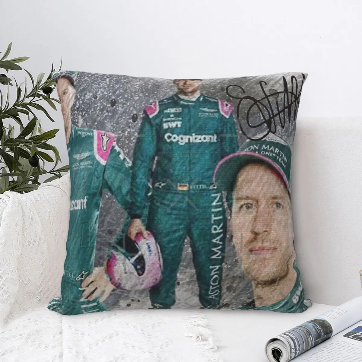 Себастьян Vettel Подушка Чехол для подушки Kawaii Большой размер винтажная подушка
