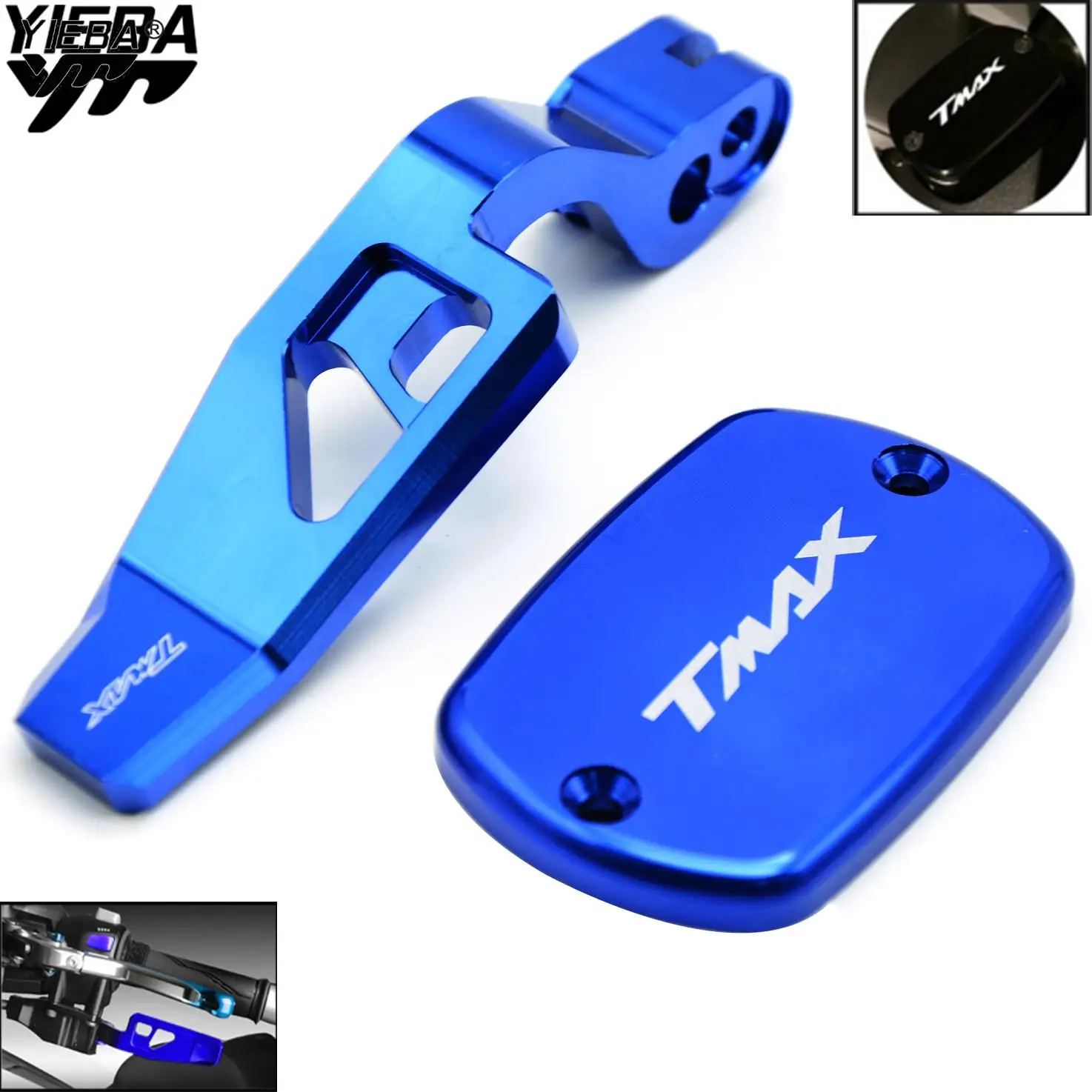 

FOR YAMAHA T-MAX 500 TMAX 500 2008-2011 T-MAX 530 TMAX 530 2012-2016 Motorcycle Brake Parking Lever Cylinder Reservoir Cover