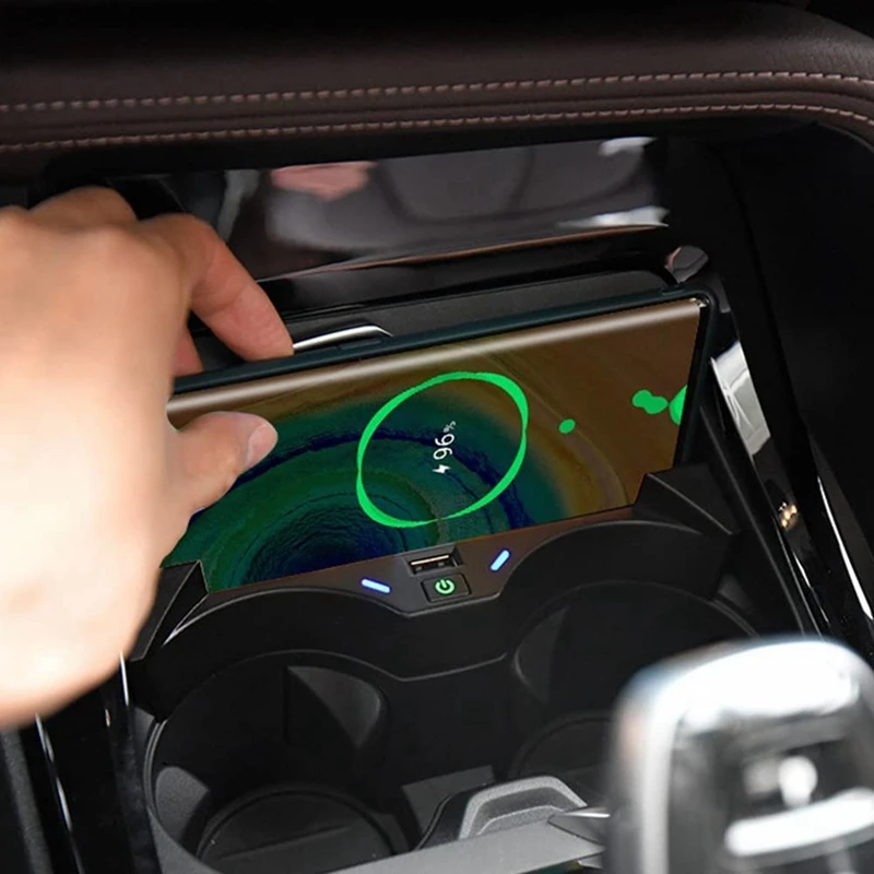 Автомобильное беспроводное зарядное устройство для BMW X1 X2 2020-2021 F39 F48 F49 держатель