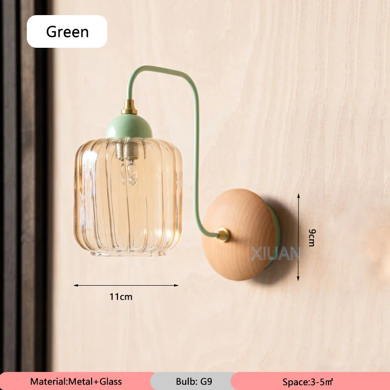 

Настенные светильники XIUAN, янтарное стекло, красный, зеленый