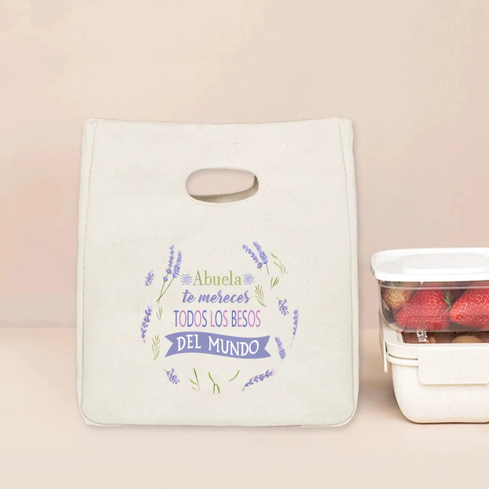 Бабушка/мама ты заслуживаете все поцелуи в мире сумка для обеда с принтом