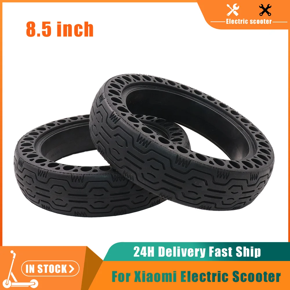 

8,5 дюймовые шины для Xiaomi M365, шины с твердым отверстием для электрического скутера, прочный амортизатор, непневматические шины, резиновые кол...