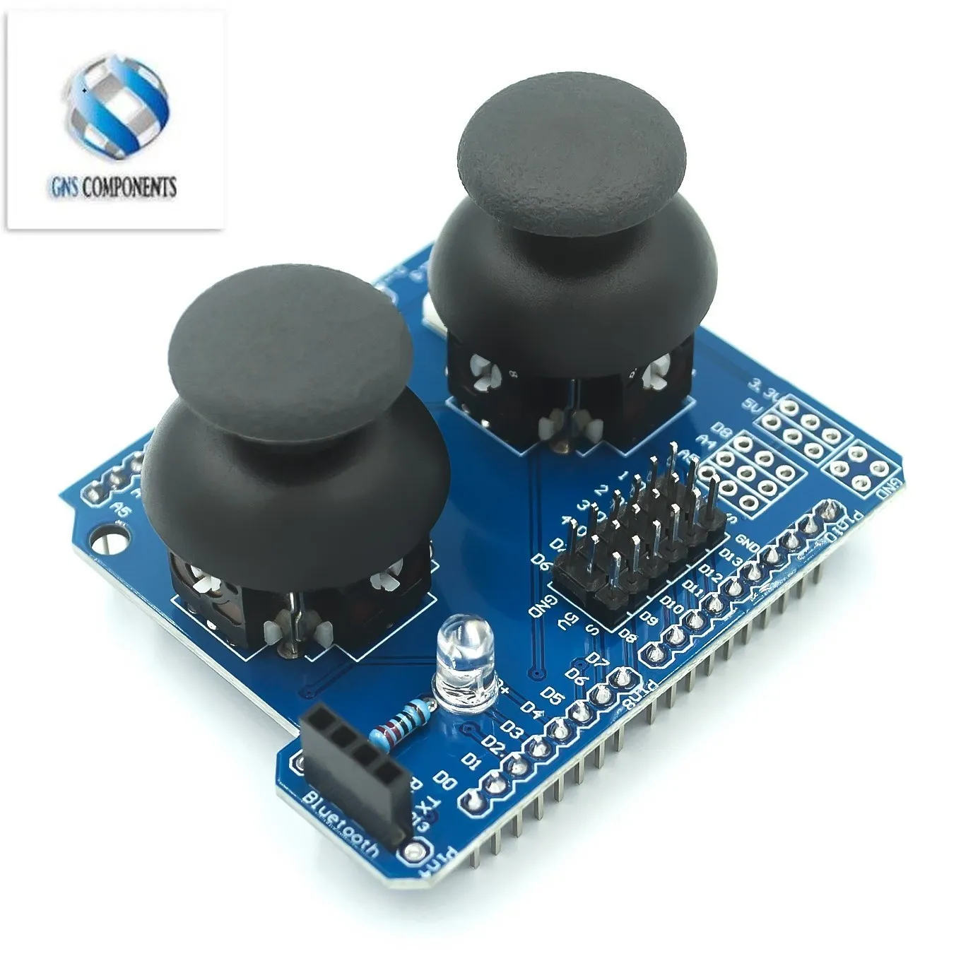 

Electronic building blocks Dual PS2 game joystick button module JoyStick compatible with For UNO R3