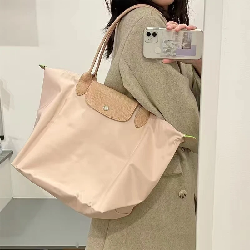 

Модная сумка для покупок, сумка из ткани Оксфорд, Женская Складная сумка для хранения, сумки для пельменей, Складные Водонепроницаемые сумки на плечо