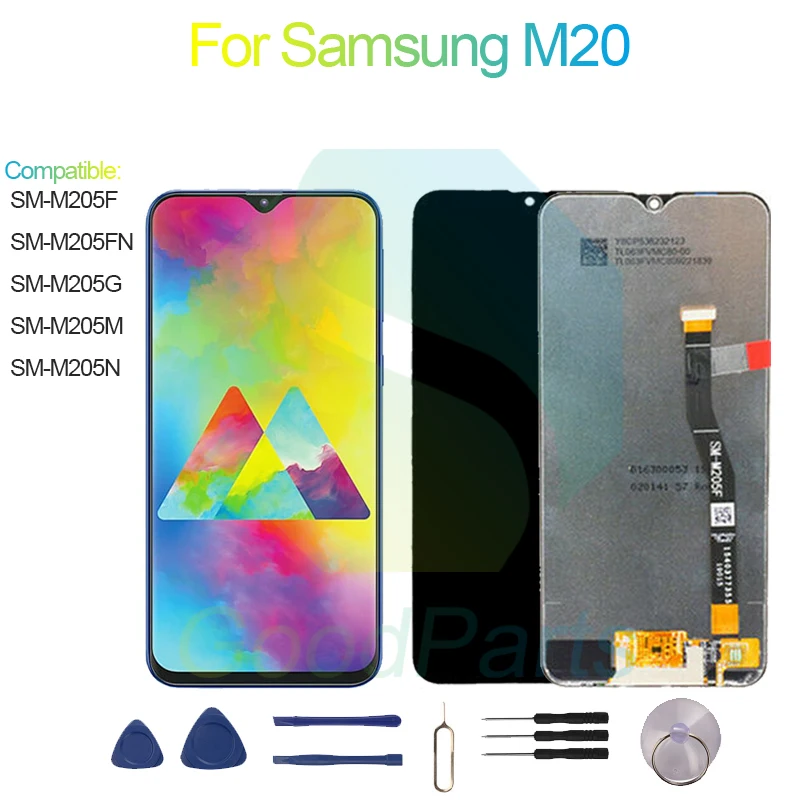 ЖК-дисплей для Samsung M20 экран 6 3 дюйма SM-M205F/FN/G/M/N сменный сенсорный дигитайзер в