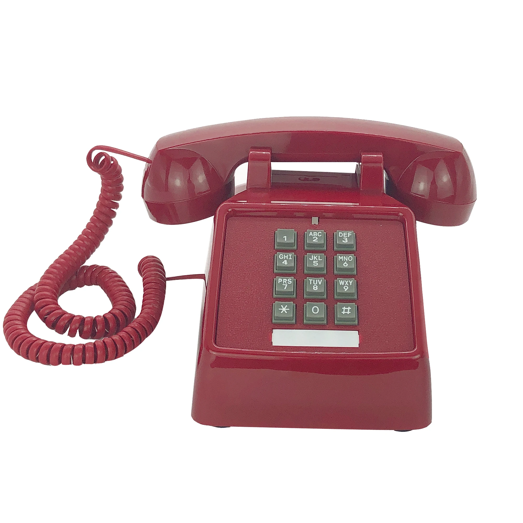 corded retro home telephones classic analog red phone vintage antique old fashion landline telephones for home office hotel free global shipping