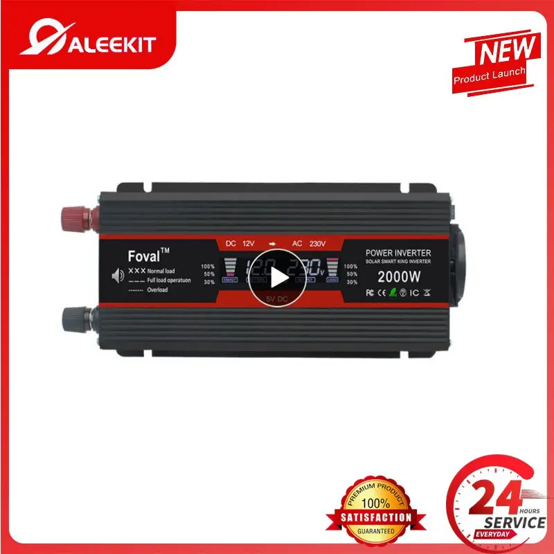 

Solar Inverter Portable High Power Output Voltage Converter 12v To 110v 220v 2600w Car Inverter Transformer