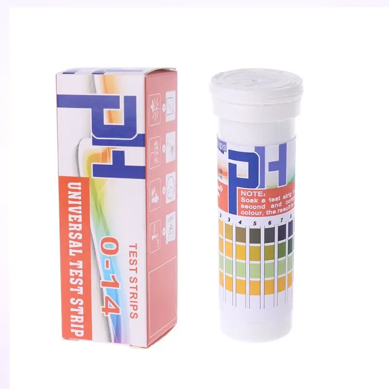 

150 полосок тест-полоски для определения PH в бутылке полный диапазон 0-14 pH кислотный щелочный индикатор слюны мочи Универсальный