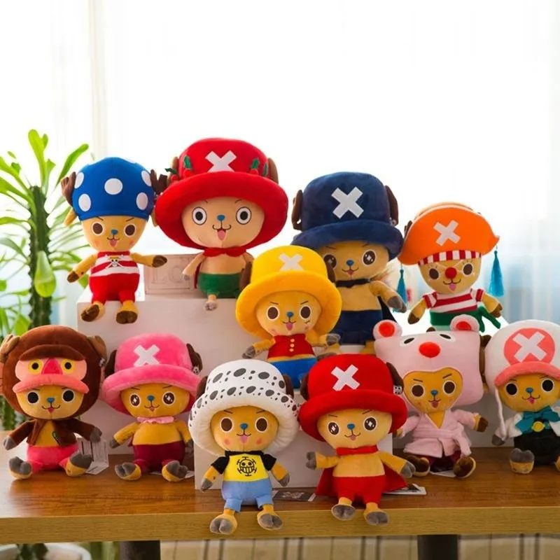 

60CM Genuine Stuffed Plush Toys Anime One Piece Doll Luffy Chopper COS Sanji Law Kawaii Soft Pillow Birthday Gift Toy For Kids