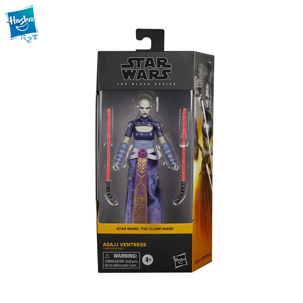 Hasbro Star Wars The Black Series Asajj Ventress Toy 6-Inch Scale Star Wars: The Clone Wars Collectible Figure Children's Toy images - 6