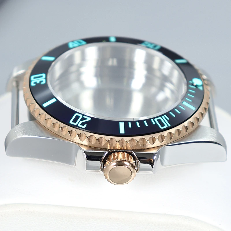 Женские часы с сапфировым стеклом серебристые розовые золотистые 40 мм подходит