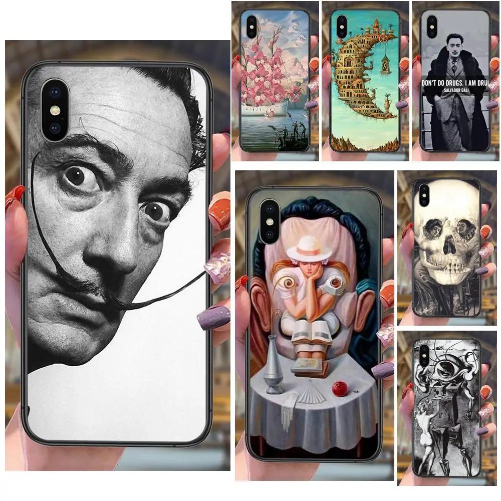 

Inspirational Salvador Dali Black Bumper 3D Etui For Samsung Galaxy J1 J2 J3 J4 J5 J6 J7 2017 2018 Core Duo Max Nxt Plus Pro