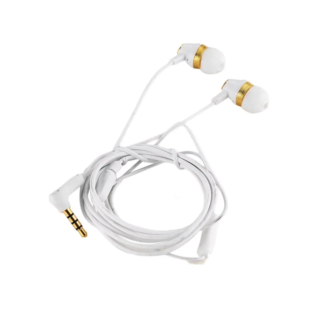 

In-Ear Design Earphones Metal Stereo Earphone Super Bass Headset Earbuds with Microphone for Mobile Phones MP3 MP4