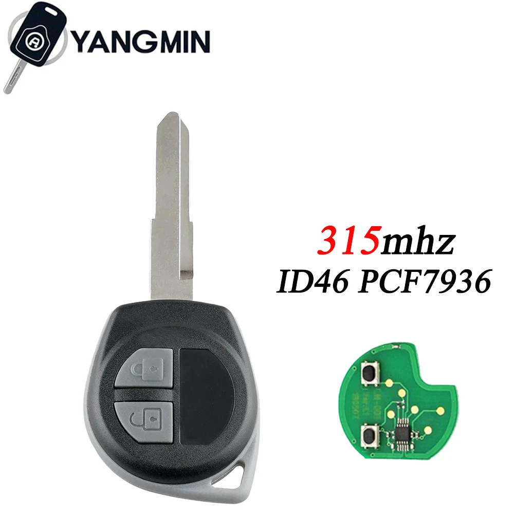 

Умный ключ yangmin для Suzuki Vauxhall Agila Splash Swift Liana Aerio SX4, автомобильный ключ для Suzuki ID46 PCF7936 чип 315 433 МГц