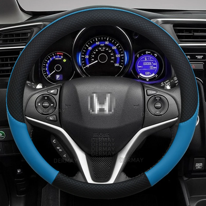 100% DERMAY бренд искусственная кожа ранняя Нескользящая для Honda Fit Jazz 2001 ~ 2022
