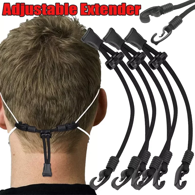 

1/3Pcs Mask Extender Anti-tightening Ear Protector Holder Mask Ear Rope Extenders Adjustment Buckle Black