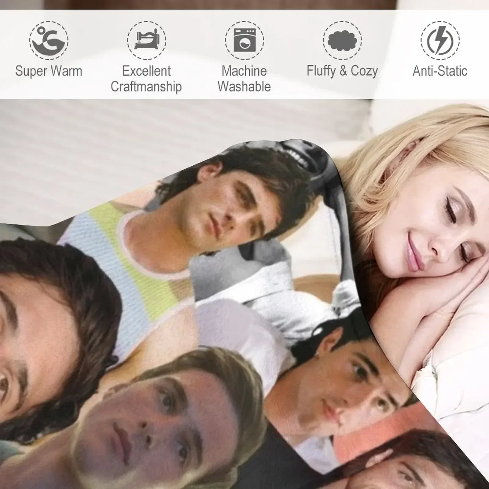 Одеяло с коллажем из фото Джейкоба Элordi роскошные модные диваны летние