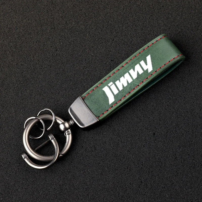 

Для Suzuki Jimny JB64 Sierra JB74w 2019 2020 аксессуар с логотипом кожаный автомобильный брелок с пряжкой в форме подковы ювелирные изделия