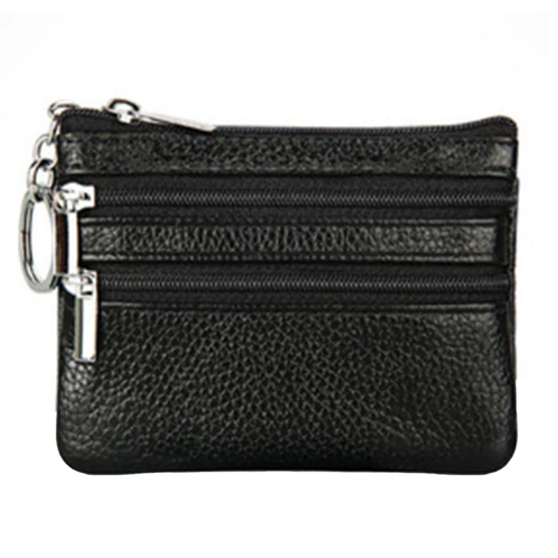Mini Wallets Women First Layer Cow Leather Men Coin Purses Vintage Small Change Purse Pouch Credit Card Wallet Money Bag | Багаж и сумки
