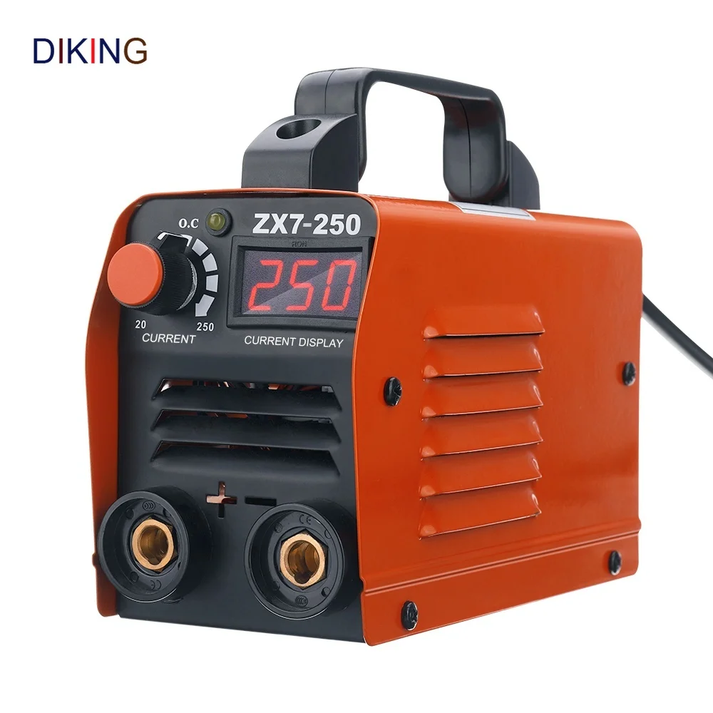 

Diking ZX7-250 AC220V 250A Mini Electric Welding Machine Portable Digital Display MMA ARC DC Inverter Plastic Welder Equipment