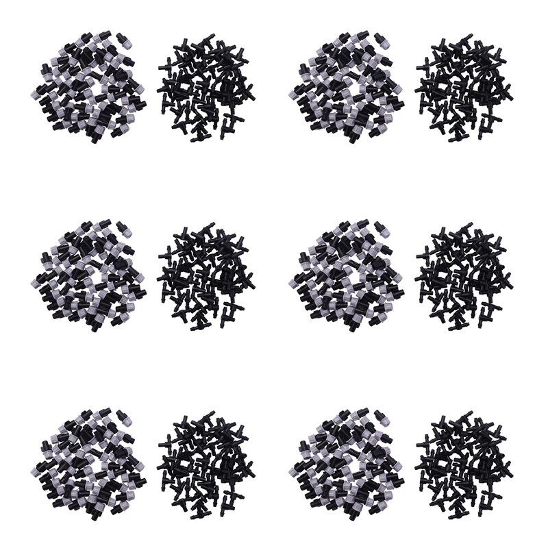 

600Pcs(30 Pairs)Garden Irrigation Kit Adjustable Atomization Dripper Atomization Connection Tee Joint
