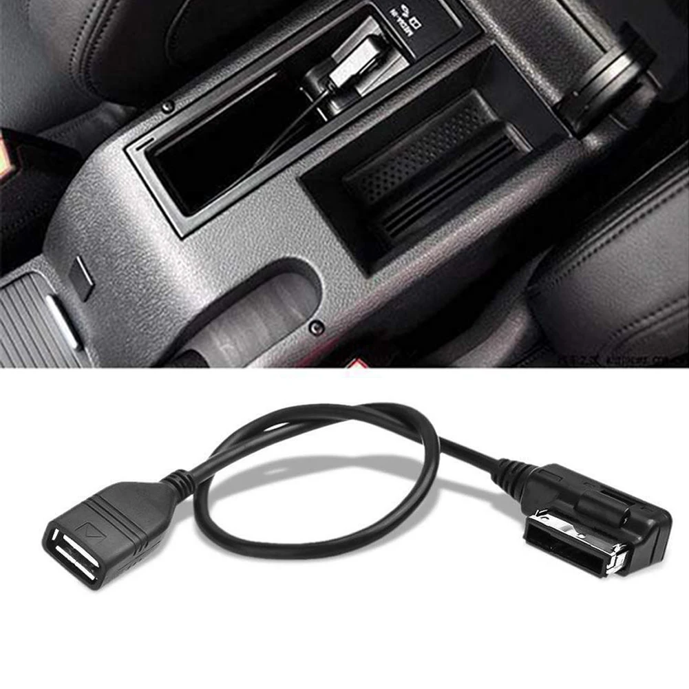 Автомобильные аксессуары Музыкальный кабель ПВХ USB AUX AMI ADM Аксессуары Черный для