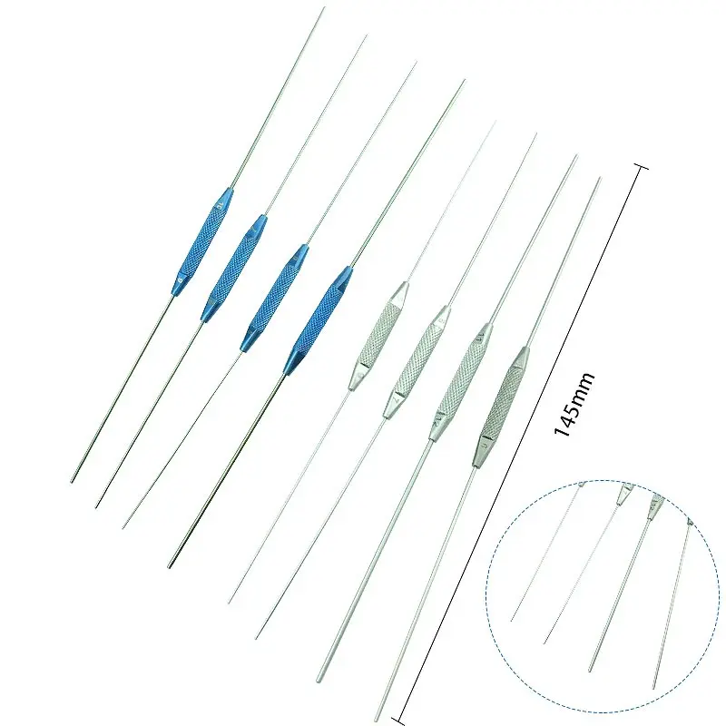 

4pcs/set Stainles Steel/Titanium Double Ended Lacrimal Passage Probe Ophthalmic Flushing Tool Ophthalmic Eye Instrument