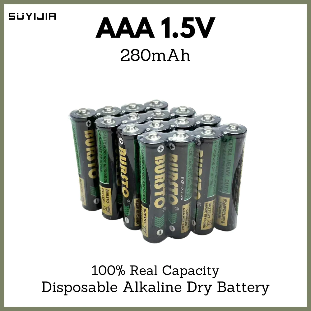 

4Pcs Disposable Alkaline Dry Battery AAA 1.5V for Flashlight Electric Toy CD Player Wireless Mouse Keyboard Camera Flash Shaver