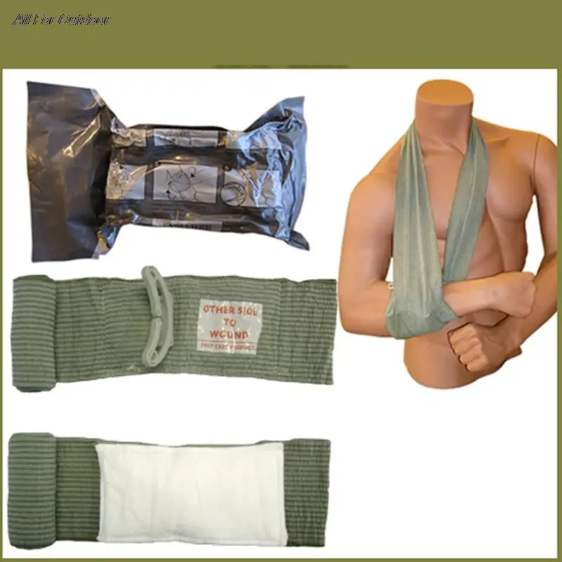

Israeli Bandage Trauma Kit Emergency Compression Bandage Tourniquet Medical Dressing Sterile Roll Bandage Trauma First Aid Hot