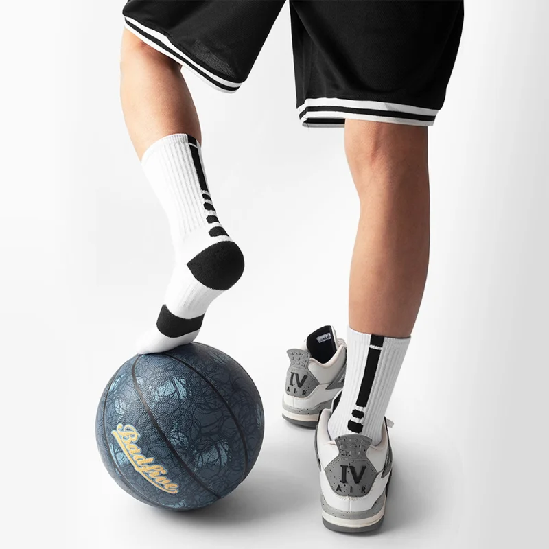 

Профессиональные Элитные спортивные носки, баскетбольные носки, мужские американские утепленные носки средней длины для тренировок, модные мужские носки