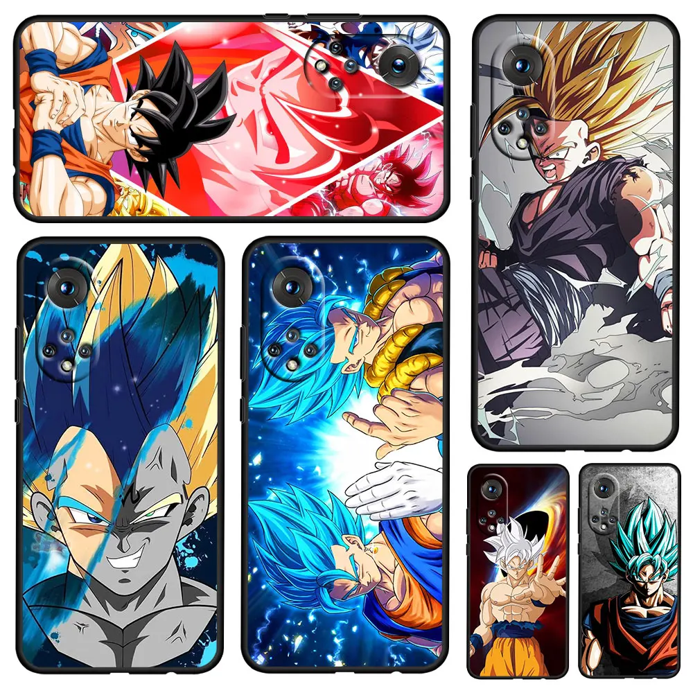 

Hot Anime Dragon Ball Cool For Honor 60 50 20 SE Pro X30 10X 10i 10 9X 9A 8X Lite Silicone Soft TPU Black Phone Case Capa Cover