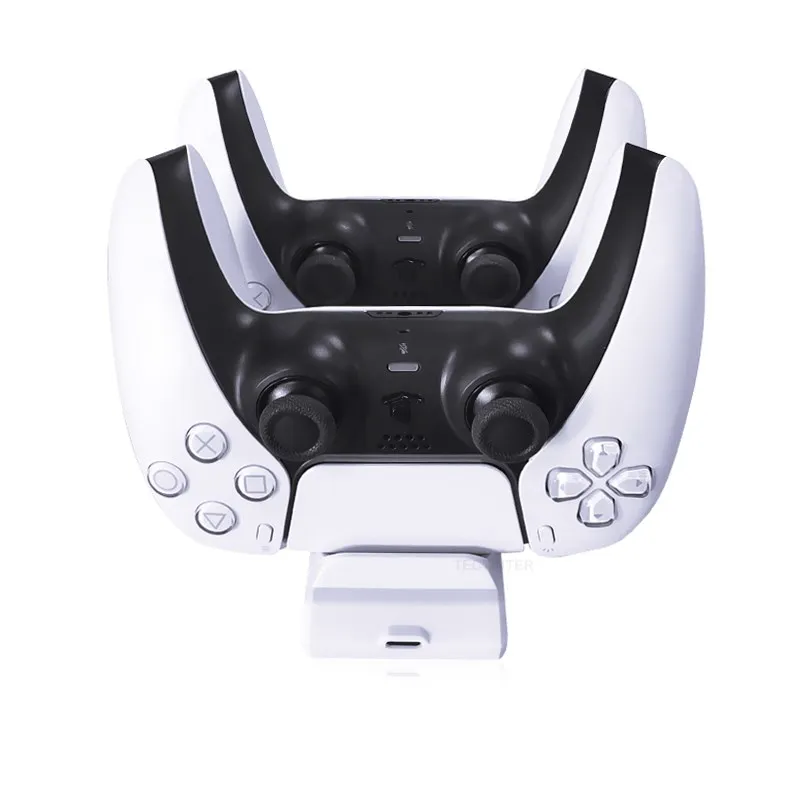 dual fast charger for ps5 wireless controller charging dock station usb type c for sony ps5 joystick gamepad accessories free global shipping