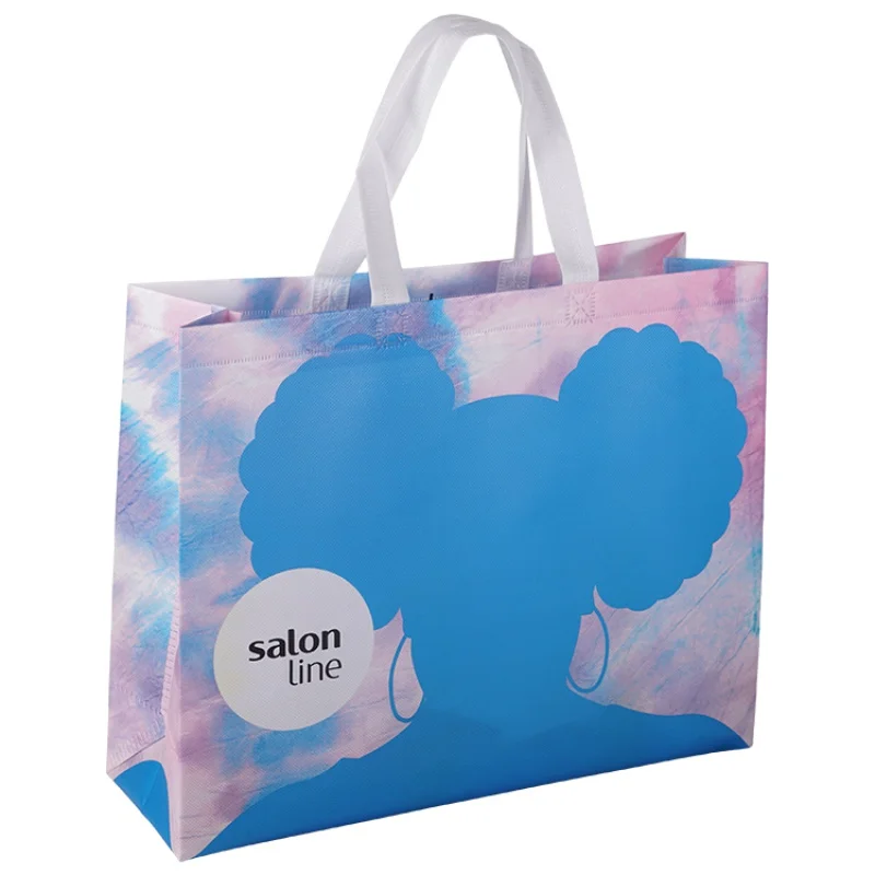 

Custom Promotional custom printed recycled eco grocery handle non woven bag for store