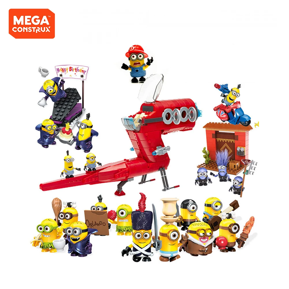 Конструктор MEGA BLOKS Миньоны детская игрушка с большими глазами спасательный