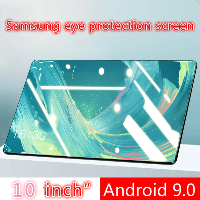 2023 New 10 Inch Tablet PC Android 9.0 4G + 64G Wifi Tablet PC 4G Mobile Phone Call Dual SIM Dual Standby WiFi Bluetooth