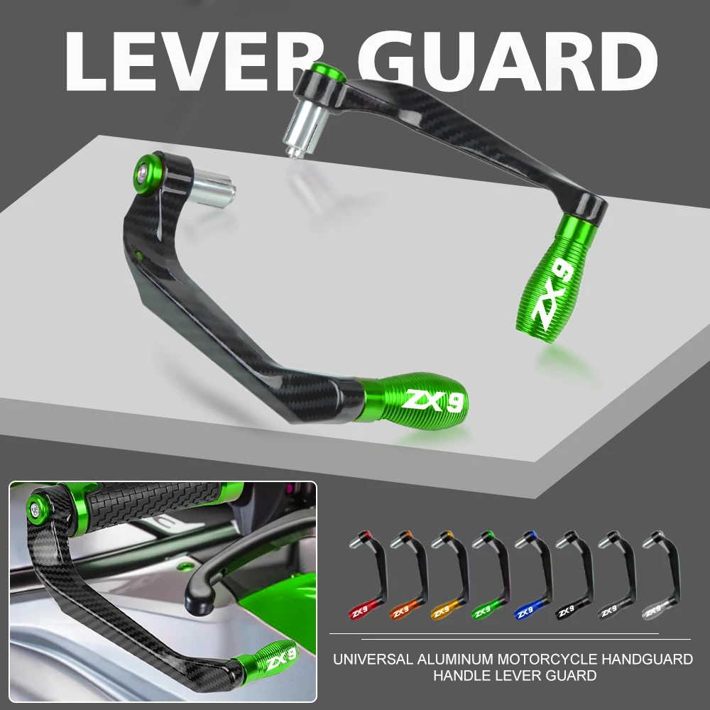 

78'' 22MM Lever Guard FOR KAWASAKI ZX9 ZX-9 ZX9R ZX-9R 1994-2022 2021 Motorcycle Handlebar Grips Brake Clutch Levers Protector