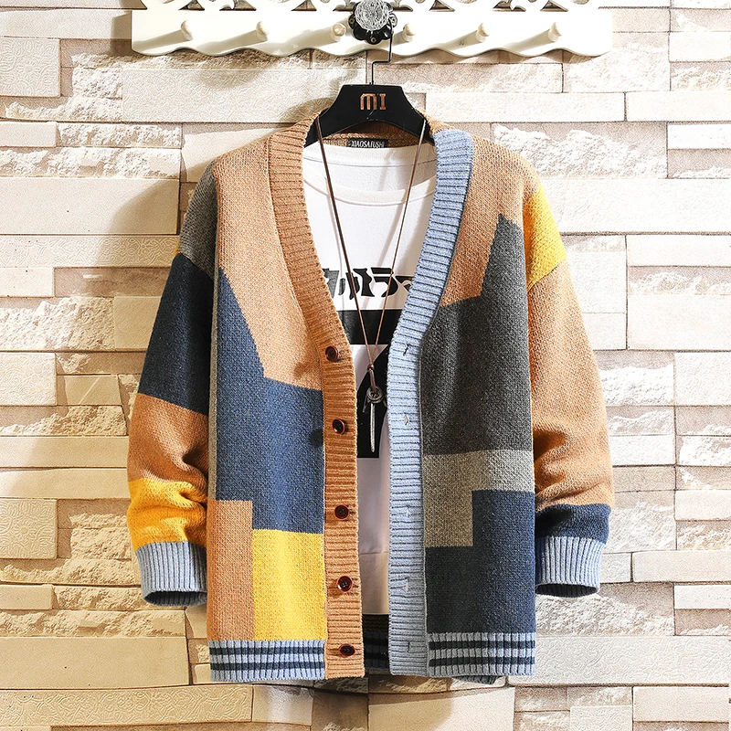 

Designer Brand Luxury Fashion Knit Cardigans Sweater Men Casual Trendy Coats Jacket Men Clothes 2022 Top Grade New Autum Winter